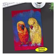 266141426 Çizimsel Renkli Papağanlar 240 Parça Puzzle Yapboz