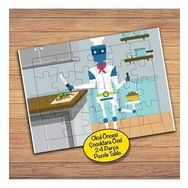 277PZ Hamarat Aşçı Robot Çocuklara Özel Puzzle Yapboz Tablo