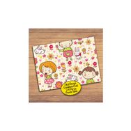 28739 Çiçekli Tavşanlı Kızlar Çocuklara Özel Puzzle Yapboz Tablo