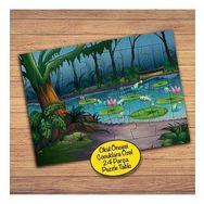 28794 Göl Kenarında Balıklar Çocuklara Özel Puzzle Yapboz Tablo