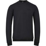 2AS 2ASORLUFBSS24-0924 Orlando Siyah Interlok Sıfır Yaka Erkek Sweatshirt
