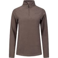 2AS Pinna Yarım Fermuarlı Polar Açık Füme Kadın Sweatshirt