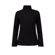 2AS Pinna Yarım Fermuarlı Siyah Polar Kadın Sweatshirt