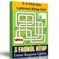 3-5 Yaş İçin Labirent Kitap Seti 3 Fasikül Kitap
