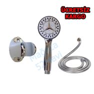 3 Fonksiyonlu Duş Seti Duş Başlığı Spiral Hortum Mafsal