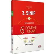 3.Sınıf (3+3) 6 Deneme Sınavı Tamamı Çözümlü Editör Yayınevi