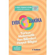 3. Sınıf Evde 30 Dakika Türkçe Matematik Fen Bilimleri Hayat Bilgisi Soru Ev Çalışması-Tudem Yayınları