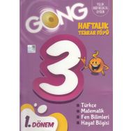 3. Sınıf Haftalık Tekrar Föyü 1. Dönem-Gong Yayınları