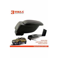 3 Tıkla Dacia Duster 2013-2018 Geniş Hacimli Delmesiz Çelik Ayaklı Kol Dayama Kolçak