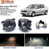 3 Tıkla Dacia Logan Sedan 2004-2012 Beyaz LED Xenon Sis Farı Seti
