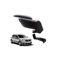 3 Tıkla Dacia Sandero Stepway 2015 Delmesiz Çelik Ayaklı Gri-Siyah Kolçak