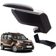 3 Tıkla Fiat Doblo 2019 Delmesiz Çelik Ayaklı Gri-Siyah Kolçak