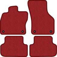 3 Tıkla Ford Fiesta 2002-2008 Kırmızı Lüks Halı Paspas Seti