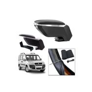 3 Tıkla Lüks Set Fiat Doblo 2005 Delmesiz Çelik Ayaklı Gri Siyah Kolçak Kol Dayama Direksiyon Kılıfı