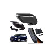 3 Tıkla Lüks Set Fiat Grande Punto 2009 Delmesiz Çelik Ayaklı Gri Siyah Kolçak Kol Dayama Direksiyon Kılıfı