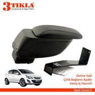 3 Tıkla Opel Corsa E Geniş Hacimli Delmesiz Çelik Ayaklı Kol Dayama Kolçak