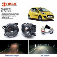 3 Tıkla Peugeot 107 2005-2012 Beyaz LED Xenon Sis Farı Seti