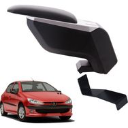 3 Tıkla Peugeot 206 2005 Delmesiz Çelik Ayaklı Gri-Siyah Kolçak