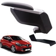 3 Tıkla Renault Clio 4 HB 2012 Delmesiz Çelik Ayaklı Gri-Siyah Kolçak