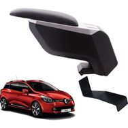 3 Tıkla Renault Clio 4 SW 2015 Delmesiz Çelik Ayaklı Gri-Siyah Kolçak