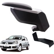 3 Tıkla Renault Clio HB 2002 Delmesiz Çelik Ayaklı Gri-Siyah Kolçak