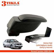 3 Tıkla Renault Symbol 2008-2012 Geniş Hacimli Delmesiz Çelik Ayaklı Kolçak