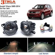 3 Tıkla Suzuki Vitara 2005-2014 Beyaz LED Xenon Sis Farı Seti