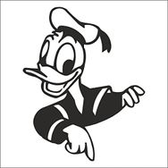 30 cm Duck Folyo Sticker
