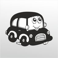 30 cm Tatlı Araba Folyo Sticker