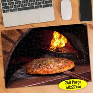 30602174 Taş Fırında Pizza Fast Food 240 Parça Puzzle Yapboz