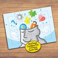 30PZ Mutlu Beyin Jimlastiği Çocuklara Özel Puzzle Yapboz Tablo
