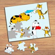 31150 Köpek Ve Kediler Çocuklara Özel Puzzle Yapboz Tablo