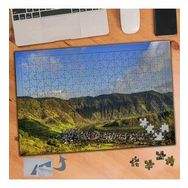 315 Yeşil Dağlar ve Mavi Gökyüzü 240 Parça Puzzle Yapboz Tablo