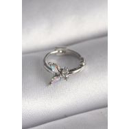 316L Çelik Gümüş Renk Zirkon Taşlı Model Tragus Piercing - TJ-PR1327