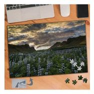 317 Kır Çiçekleri Bulutlu Gökyüzü 240 Parça Puzzle Yapboz Tablo