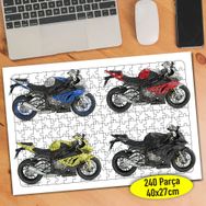 325836 Farklı Renklerle Lüks Motorsiklet 240 Parça Puzzle Yapboz