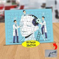 33584 Robot Kafa Yapan Profesörler 99 Parça Puzzle Yapboz Tablo