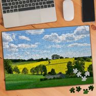 336930 Yeşillik Alan Çiftlik Manzara 240 Parça Puzzle Yapboz