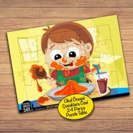 34275 Üstünü Batıran Bebek Çocuklara Özel Puzzle Yapboz Tablo