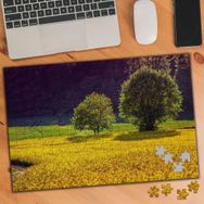 3427990 Sarı Yeşil Çimenler 240 Parça Puzzle Yapboz