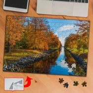 35414 Sonbaharda Orman Ve Nehir 240 Parça Puzzle Yapboz Tablo