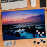 356 Denizdeki Küçük Kayalıklar Doğa 240 Parça Puzzle Yapboz Tablo