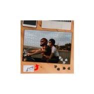357 Gün Batımında Motorlu Çift 240 Parça Puzzle Yapboz Tablo