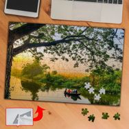 3673 Ağaçların Altında Sandal Turu 240 Parça Puzzle Yapboz Tablo
