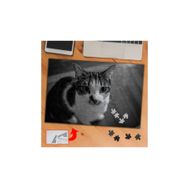 3682 Siyah Beyaz Lekeli Kedi 240 Parça Puzzle Yapboz Tablo