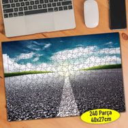 36836829 Uzayan Şeritli Yol Manzarası 240 Parça Puzzle Yapboz