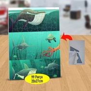37 Denizdeki Sevimli Balıklar 99 Parça Puzzle Yapboz Tablo