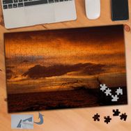380 Akşam Saatleri Deniz Gökyüzü240 Parça Puzzle Yapboz Tablo
