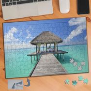 381 Maldivler Deniz İskele 240 Parça Puzzle Yapboz Tablo