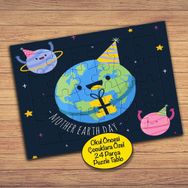39 Mother Earth Day 24 Parça Çocuklara Özel Yapboz Tablo